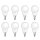 8 x Osram Energiesparlampe Tropfen Superstar 9W E14 matt warmweiß 2700K