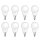 8 x Osram Energiesparlampe Tropfen Superstar 9W E14 matt warmweiß 2700K