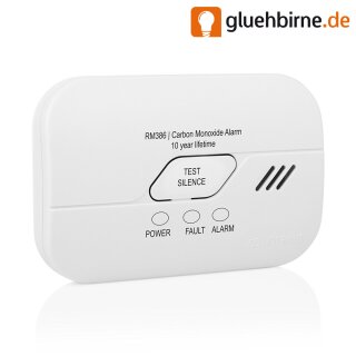 Kohlenmonoxid 10 Jahres Melder Figare Sensor + 3 Jahre Batterie BSI RM386