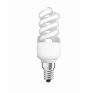 Osram Duluxstar Nano Twist Spirale 9W = 43W E14 Energiesparlampe 4000K kaltweiß