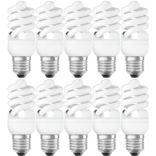10 x Radium ESL Energiesparlampe Ralux Spin RXE-SP 15W E27 865 kaltweiß Tageslicht 6500K