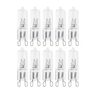 10 x Eco Halogen Leuchtmittel Stiftsockellampe 33W = 40W G9 warmweiß dimmbar