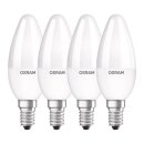 4 x Osram LED Kerze Superstar Classic B40 6,5W = 40W E14 matt warmweiß GLOWdim 2000K-2700K DIMMBAR