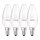 4 x Osram LED Kerze Superstar Classic B40 6,5W = 40W E14 matt warmweiß GLOWdim 2000K-2700K DIMMBAR