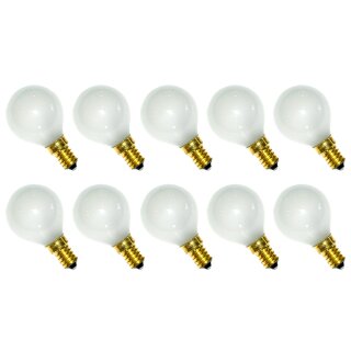 10 x Leuci Glühbirne Tropfen 15W E14 MATT Glühlampe 15 Watt Glühbirnen warmweiß dimmbar