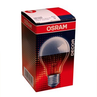 Osram Glühbirne 40W E27 silber Kopfspiegel Kopfspiegellampe 40 Watt Glühlampe