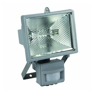 Ritos Halogenstrahler silber 120W R7s warmweiß 2300lm mit Bewegungsmelder