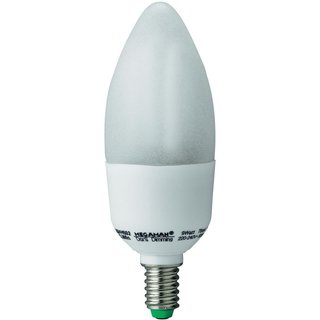 Megaman Energiesparlampe Dors Dimming Kerze 9w = 45W E14 405lm warmweiß 2700K