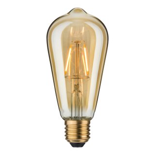 Paulmann LED Vintage Rustika Filament Edisont ST64 4W E27 Gold extra warmweiß 1700K Goldlicht