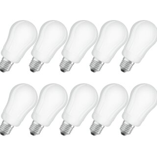 10 x Neolux ESL Energiesparlampe Birnenform 11W E27 827 warmweiß 2700K