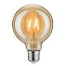 Paulmann LED Filament Goldlicht Retro Globe G95 2,5W E27...