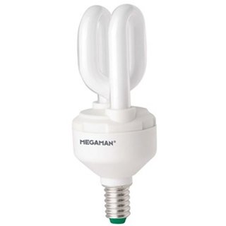 Megaman Energiesparlampe Tubular Röhre 11W = 50W E14 600lm warmweiß 2700K