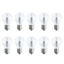 10 x Eco Halogen Glühbirne 57W = 75W E27 klar dimmbar Glühlampe 2000h warmweiß