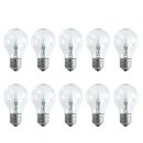 10 x Eco Halogen Glühbirne 77W = 100W 230V E27 klar...