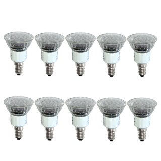 10 x LED Leuchtmittel Reflektor PAR16 R50 2W = 15W E14...