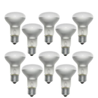 10 x Reflektor Glühbirne R63 60W E27 matt Glühlampe 60 Watt Glühbirnen warmweiß dimmbar