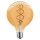 LED Spiral Filament Rustika Globe G125 5W = 21W E27 gold gelüstert extra warmweiß 1800K DIMMBAR