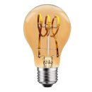 LED Spiral Filament Rustika Birnenform A60 3W E27 gold gelüstert extra warmweiß 1800K DIMMBAR