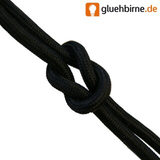 Textilkabel 3 adrig 0,75 Stoffkabel Lampenkabel Textilleitung verschiedene Farben Schwarz