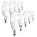 10 x Neolux LED Leuchtmittel Kerze 5,7W = 40W E14 matt...