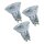 3 x Osram Halogenlampe Reflektor 35W GU10 Halopar 16 Alu 230V flood 35°