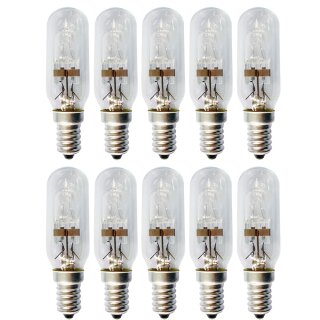 10 x Eco Halogen T25 Röhre 42W = 53W E14 klar Glühbirne...