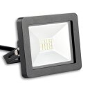 LED SMD Fluter 10W 700lm IP65 schwarz kaltweiß 6500K 120° direkt an 230V