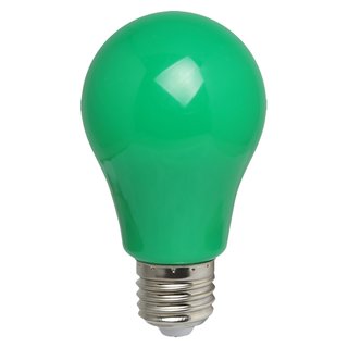 LED Leuchtmittel Birnenform A60 3W E27 GRÜN IP54 Kunststoff
