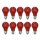 10 x Glühbirne 40W E27 Rot Glühlampe 40 Watt Glühbirnen Glühlampen