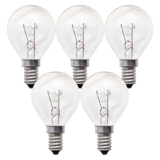 5 x Osram Glühbirne Tropfen 15W E14 KLAR Glühbirnen 15...