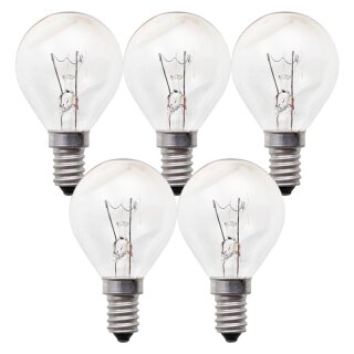 5 x Osram Glühbirne Tropfen 15W E14 KLAR Glühbirnen 15 Watt Glühlampen Glühlampe