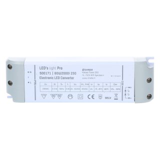 Shada LED Netzteil elektronischer LED Converter Weiß für LED Panel bis 60W dimmbar