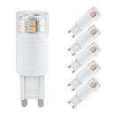 5 x Paulmann LED Leuchtmittel 2W G9 230V 180lm...