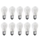 10 x Glühbirne Signallampe 40W E27 klar Glühlampe 40 Watt...
