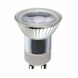 LED Leuchtmittel kleiner Glas Reflektor MR11 2W = 20W GU10 230V 150lm warmweiß 3000K 36°