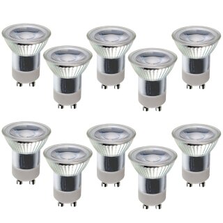 10 x LED Leuchtmittel kleiner Reflektor MR11 2W = 20W...