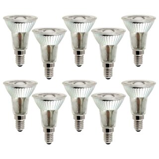 10 x LED Leuchtmittel Glas Reflektor PAR16 5W = 40W E14...