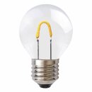 LED Curve Filament Tropfen 1W = 10W E27 klar Kunststoff...