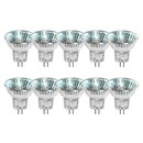 10 x Halogen Reflektor Leuchtmittel 10W GU4 12V MR11 warmweiß dimmbar Flood 30°