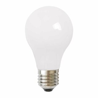 LED Curved Filament Birnenform A60 0,85W = 10W E27 opal weiß matt Kunststoff stoßfest extra warmweiß 2400K