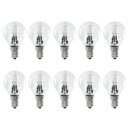 10 x Halogen Eco Tropfen Glühbirne 28W = 35W E14 Glühlampe klar