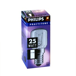 Philips Kühlschranklampe 25W E14 klar Glühbirne Glühlampe 25 Watt Practitone