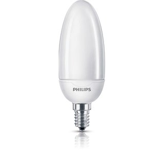 Philips ESL Energiesparlampe Softone Kerze 12W E14 matt 827 warmweiß 2700K