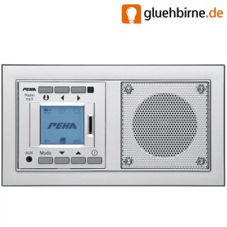 Peha UP-Radio AudioPoint MP3 & Funk Unterputz Radio aluminium
