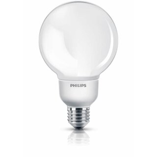 Philips ESL Energiesparlampe Softone G80 Globe 11W = 50W E27 opal 827 warmweiß 2700K