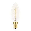 Rustika Kerze 40W E14 Vielfachwendel ähnl. Kohlefadenlampe Glühbirne Glühlampe