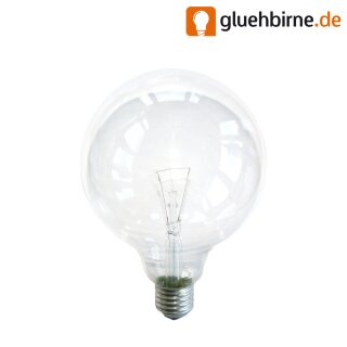 Tungsram Globe Glühbirne 40W E27 KLAR G120 120mm...