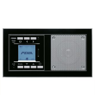 Peha UP-Radio AudioPoint MP3 Unterputz Radio 20.486.192 Nova-Design piano schwarz