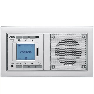 Peha UP-Radio AudioPoint MP3 Unterputz Radio 20.486.702 Nova-Design aluminium