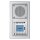 Peha UP-Radio AudioPoint MP3 Unterputz Radio 20.486.702 Nova-Design aluminium